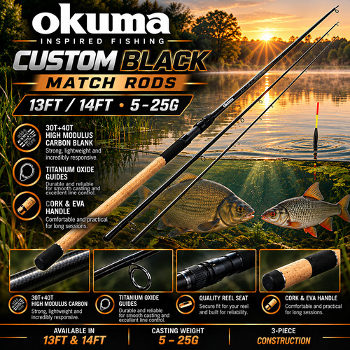 Okuma custom black match - custom, rod